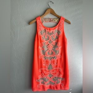 Gianni Bini Orange Shift Dress